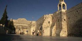 غسيل كنيسة المهد في بيت لحم