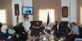 قلقيلية : المحافظ يلتقي وفدا من جمعية أصدقاء الحياة