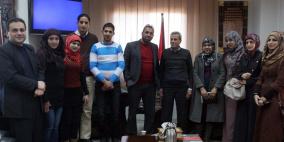 محافظ قلقيلية يلتقي وفدا من منتدى شارك الشبابي