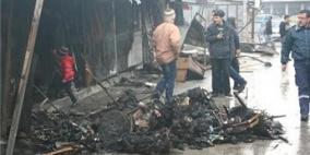 اندلاع حريق في سوق نابلس الشعبي للمرة الثالثة