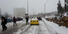 بدء تساقط الثلوج على رام الله والبيرة