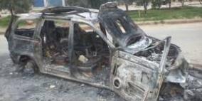 مستوطنون يحرقون مركبة في سلوان