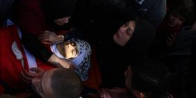 الاف يشيعون جثمان الشهيد احمد ابو عبيد في جنين