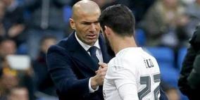 زيدان غاضب من نجم ريال مدريد 