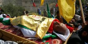 تشييع جثمان الشهيد أبو جامع في خانيونس