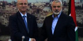 الحكومة تنفي تلقي الحمد الله اتصالا من اسماعيل هنية