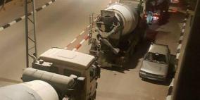 الاحتلال يغلق منزل أسير بالاسمنت 