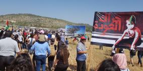 صور.. انطلاق مسيرة العودة في عتليت بمشاركة الآلاف