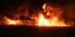 مستوطنون يحرقون منزلا في برقة شمال غرب نابلس