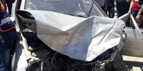 11 اصابة بينها خطيرة في حادث سير بمدينة البيرة