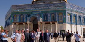 الأمير ويليام يزور الأقصى والقيامة