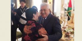 مارادونا لـ "ابو مازن" : قلبي فلسطيني