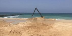 الاحتلال يتقدم في عملية بناء الحاجز البحري شمال غزة