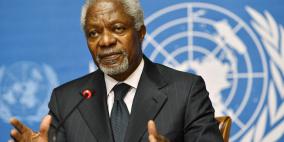 الرئيس عباس يعزي بوفاة كوفي عنان