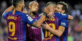 ميسي يقود برشلونة لاكتساح ايندهوفن في افتتاح دوري ابطال اوروبا 