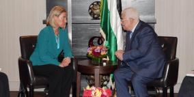 الرئيس يلتقي موغريني في نيويورك.. ماذا بحث اللقاء؟ 