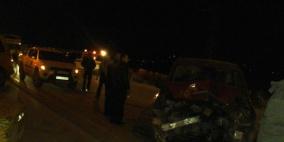 إصابة 9 مواطنين في حادث سير جنوب جنين