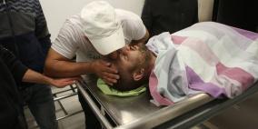 وداع الشهيد عثمان لدادوة في المستشفى الاستشاري برام الله