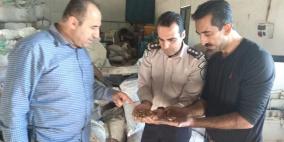 ضبط حبوب غير صالحة للاستهلاك في جنين