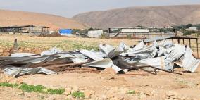 الاحتلال يهدم حظيرة أغنام في الجفتلك بالأغوار