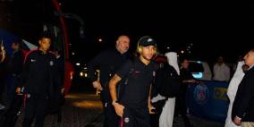 صور: نجوم باريس سان جيرمان يصلون قطر 