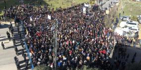 الالاف يعتصمون.. إضراب في مؤسسات وشركات الضفة رفضا للضمان 