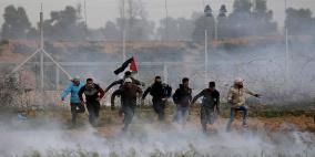 20 اصابة برصاص الاحتلال على حدود غزة