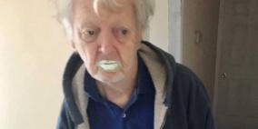 تسعيني يشرب "دلو طلاء"