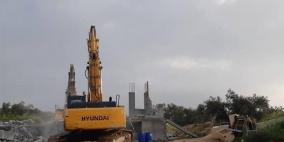 الاحتلال يهدم منزلا من طابقين شمال نابلس