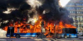 انفجار حافلة وسط العاصمة السويدية