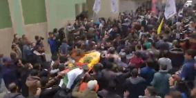 تشييع جثمان الشهيد موسى في دير البلح