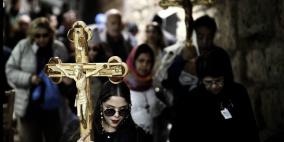 صور.. مسيحيو التقويم الغربي يحيون "الجمعة العظيمة" بالقدس