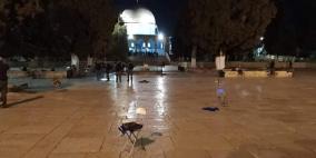 الاحتلال يخلي المعتكفين من الأقصى ويعتقل 4 منهم 