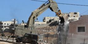 هذه مساحة الأراضي التي قام الاحتلال بهدم مبانيها في واد الحمص