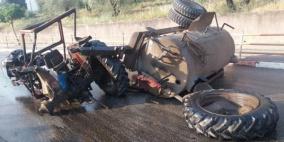 وفاة مواطن بحادث انقلاب جرار زراعي 