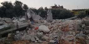 هدم منزل في الطيبة