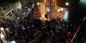 الرامة تحتفل بإضاءة شجرة الميلاد