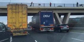 شاهد كيف انقذ هذا السائق امرأة من ميتة بشعة