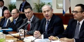 "الكابينت" يجتمع اليوم لمناقشة التهدئة مع حماس