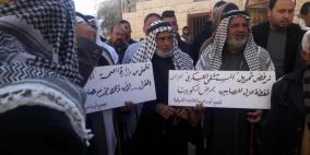 تظاهرة في خانيونس رفضا لتخصيص مستشفى لفحص الإصابة بكورونا