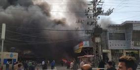 حادث مأساوي بغزة: وفيات وإصابات بحريق كبير في مخيم النصيرات