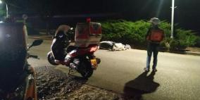 إصابة خطيرة لسائق دراجة نارية قرب الخضيرة