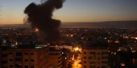 طيران الاحتلال يشن غارات عنيفة على قطاع غزة