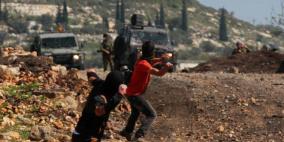 إصابة اربعة شبان برصاص الاحتلال والعشرات بالاختناق في كفر قدوم