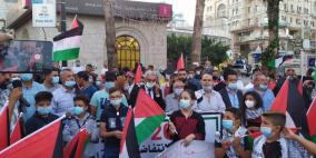 وقفة  في رام الله إحياء لذكرى انتفاضة الأقصى