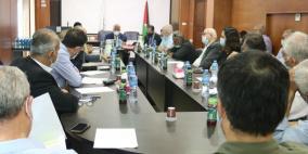 اجتماع حواري في منظمة التحرير لبحث شروط التمويل والشراكة الأوروبية