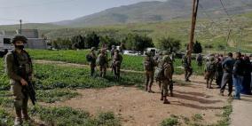 الاحتلال يهدم محال تجارية شرق نابلس