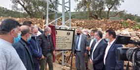 افتتاح الشارع الشرقي الرابط بين عصيرة الشمالية وشرق نابلس