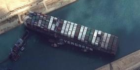 بالفيديو.. السفينة الجانحة في قناة السويس تتحرك