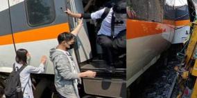  عشرات القتلى في حادث قطار مروع في تايوان